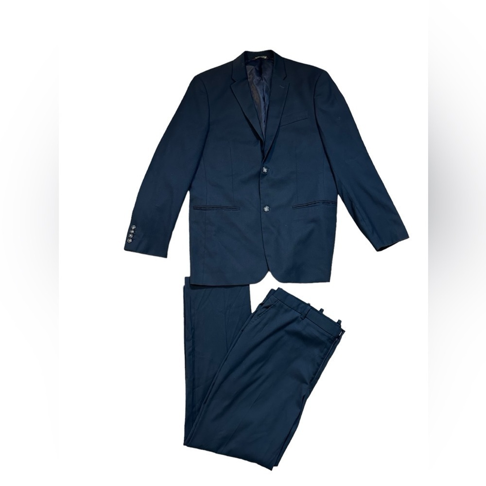 Perry Ellis Navy Blue Suit